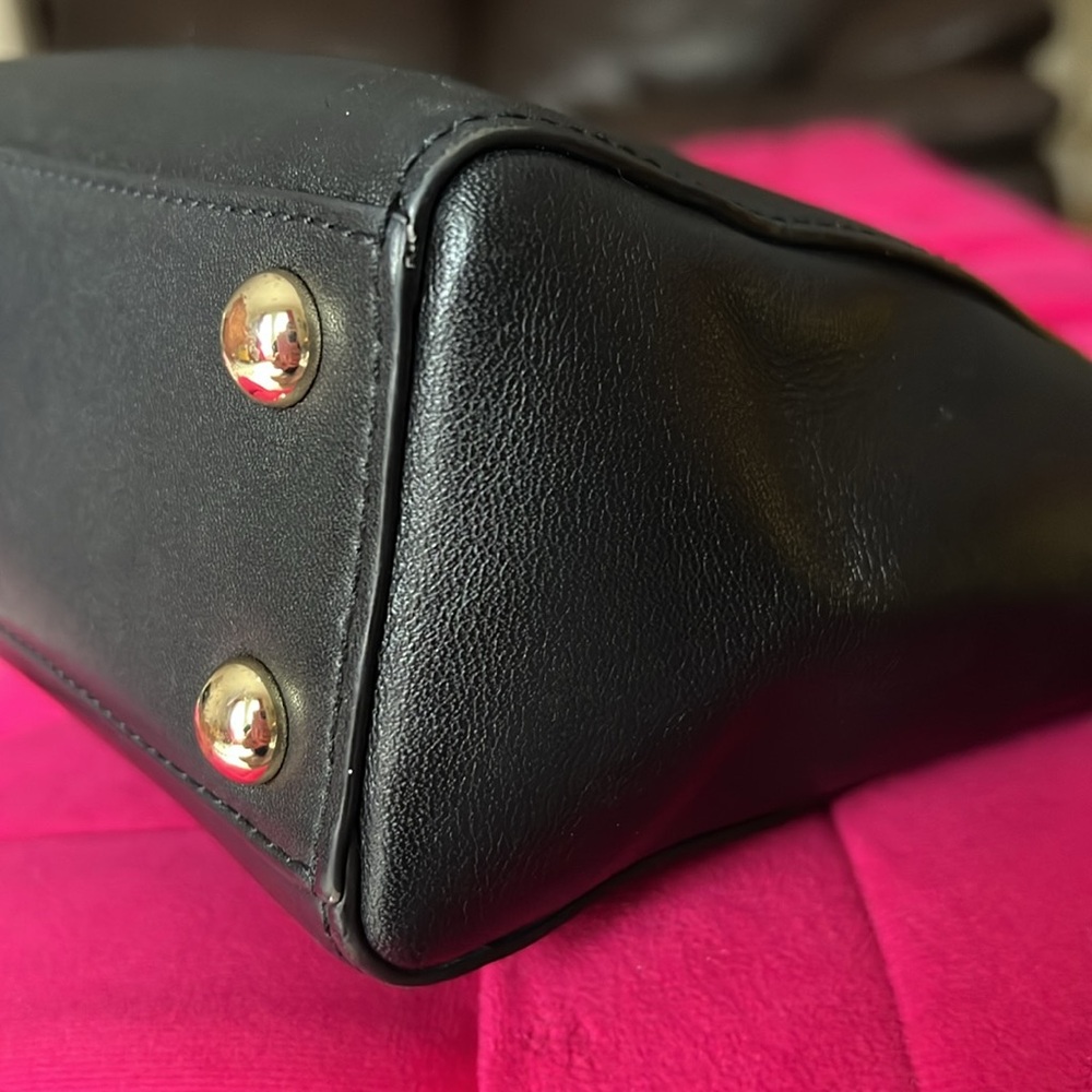 Henri Bendel Black Mini Bag with Gold Accent - Picture 13 of 15